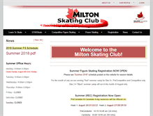 Tablet Screenshot of miltonskatingclub.com